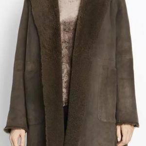 Vince shearling reversible coat size small